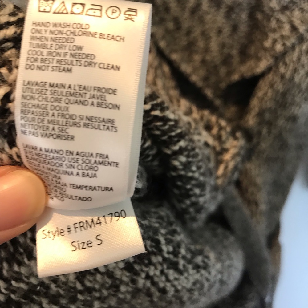 Bcbgmaxazria Wool Button Closure Wrap Sweater - image 8